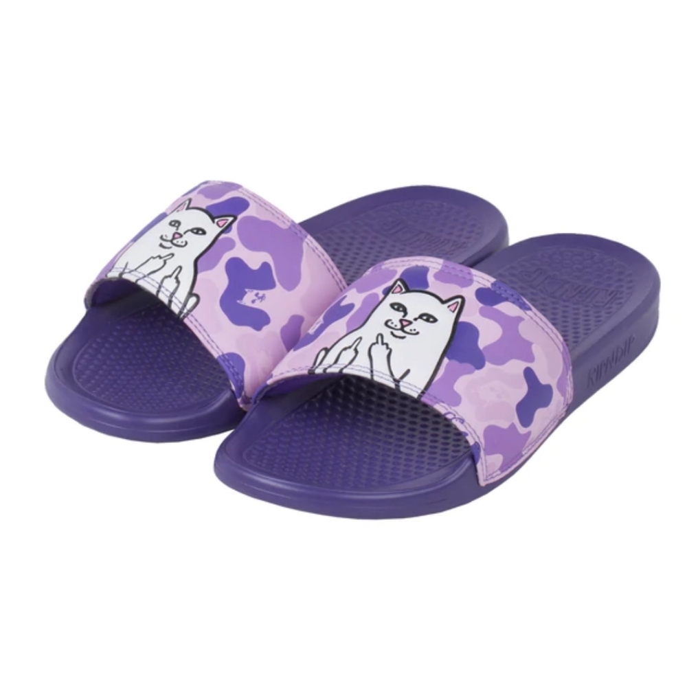 COPY - NWOT Lord Nermal Slides (Purple Camo) size 13